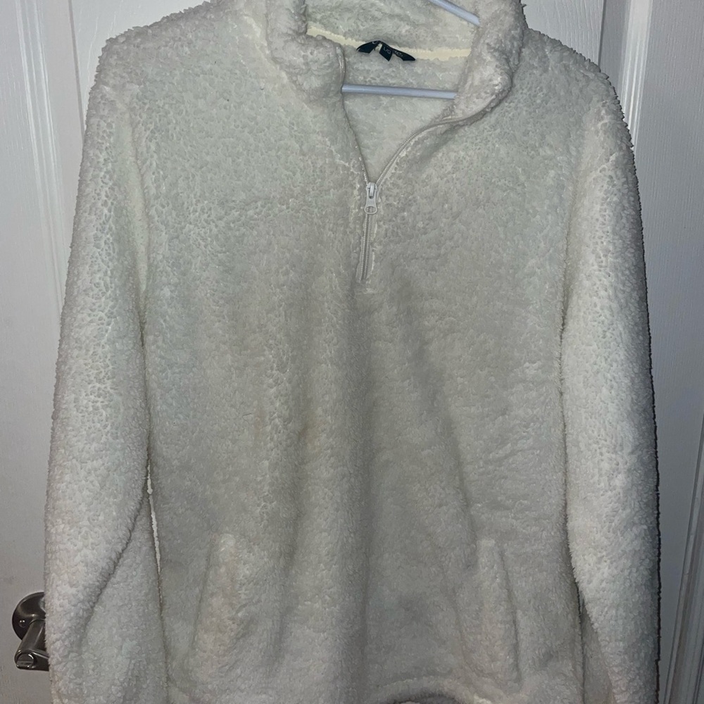 George white fluffy sweater